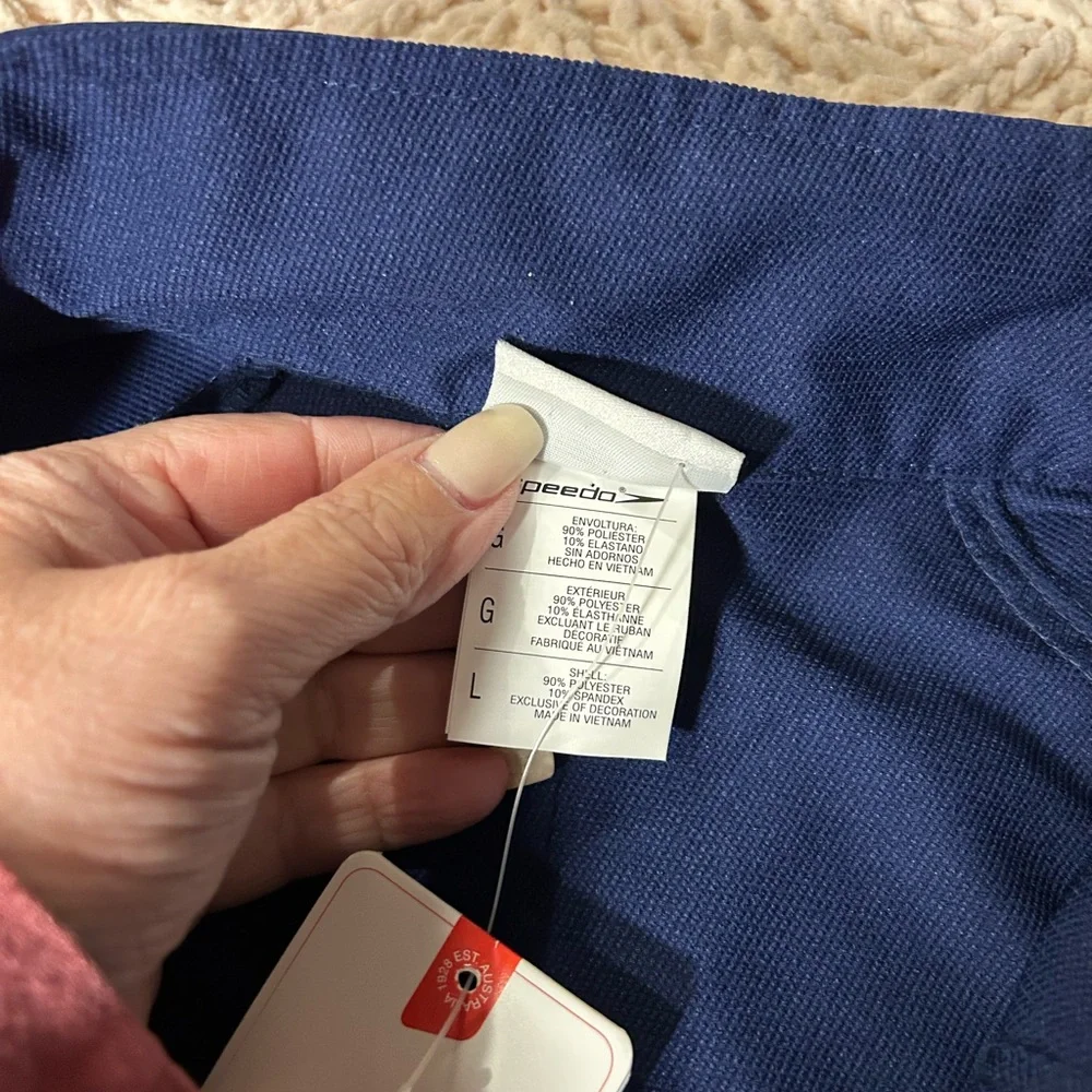 Speedo Boom Force Blue and White Athletic Warm Up Jacket 🆕